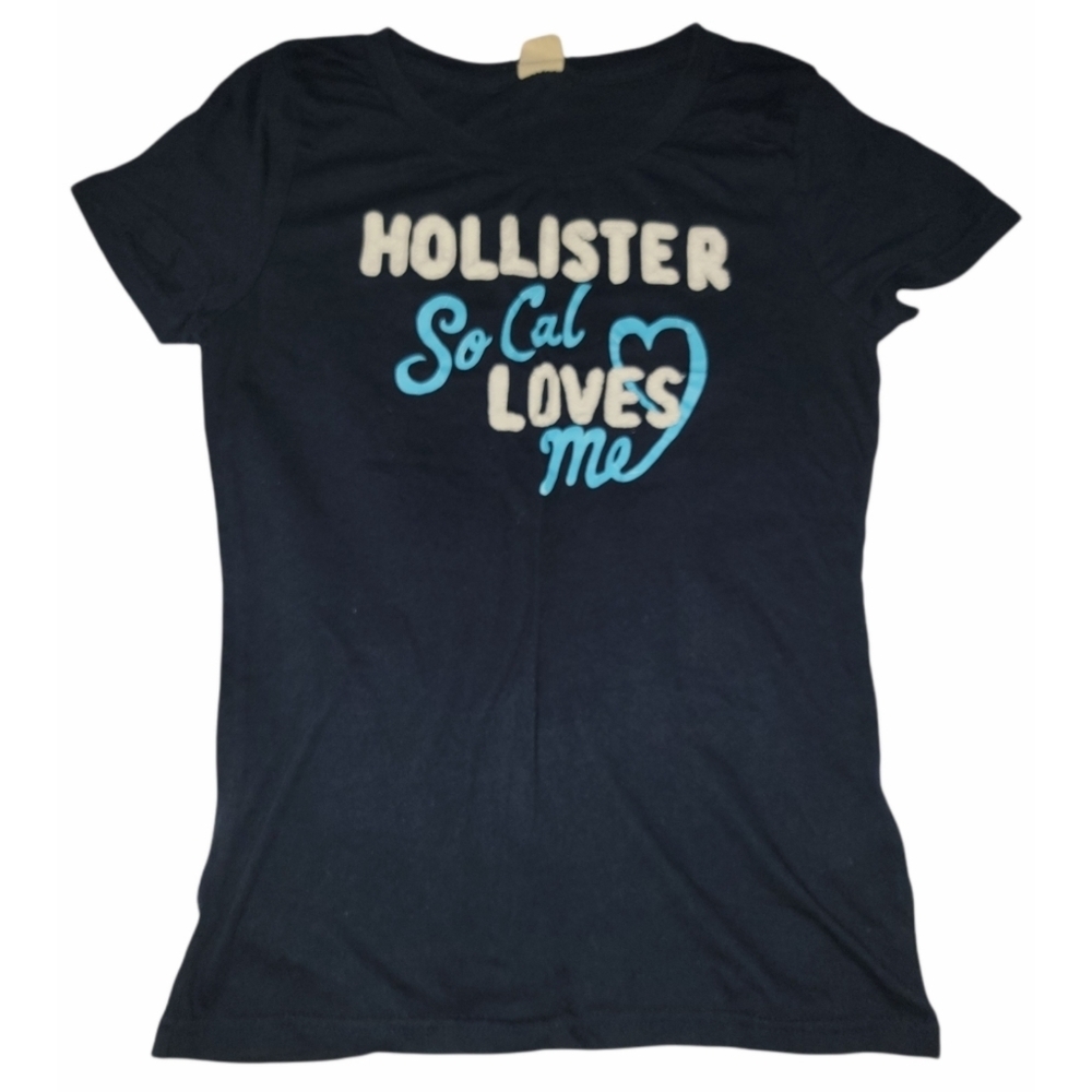 Navy Hollister Graphic Tee